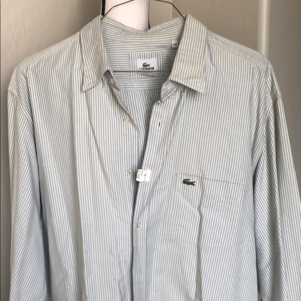 Lacoste 2XLTALL casual long sleeve button down
